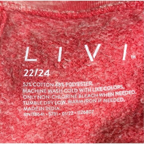 Lane Bryant Livi Sleeveless French Terry Jumpsuit Hibiscus Plus Size 22/24 NWT - Picture 7 of 8